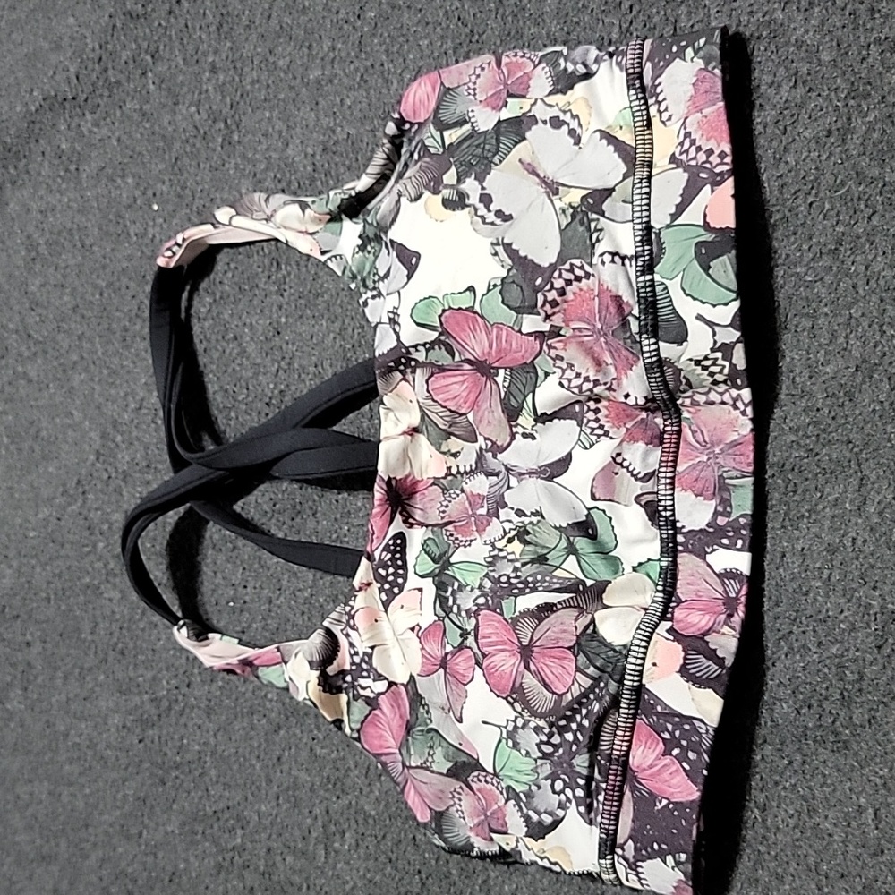 Lululemon Sports Bra Size 4 Multi Color -Pink, Black